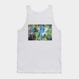 Red Wine Grapes Summer Vineyard Tank Top